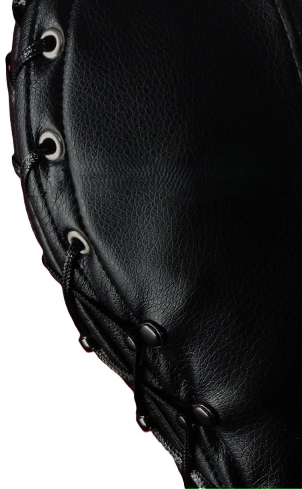 Black boned Hood Faux leather - Image 6