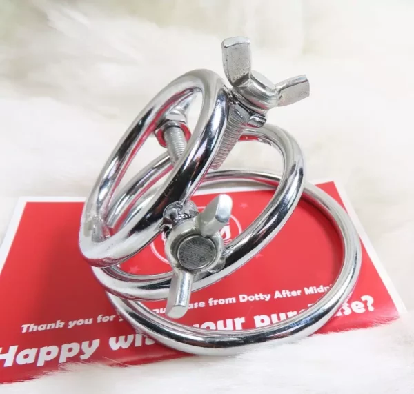 Metal Thrice Screwed ball ring