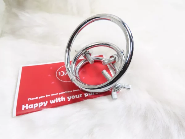 Metal Thrice Screwed ball ring - Image 3