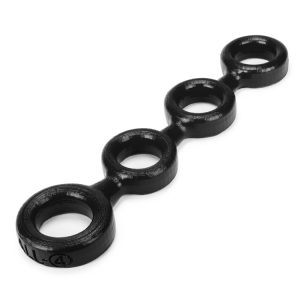 4-BALL Cock / Ball Rings by Oxballs BLACK