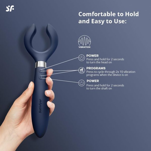 Satisfyer Partner Multifun 3 - Black (Endless Fun) - Image 4