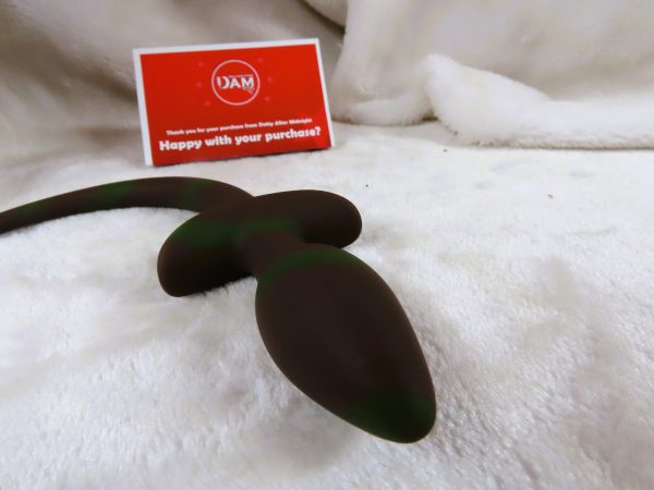 Puppy Play Butt plug Tail (Red and Green) - Image 2
