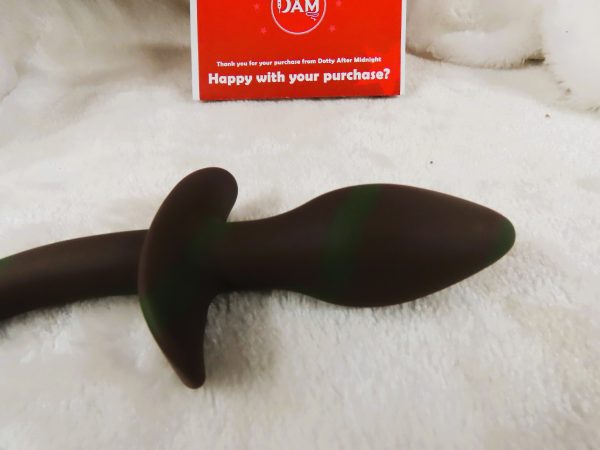 Puppy Play Butt plug Tail (Red and Green) - Image 3