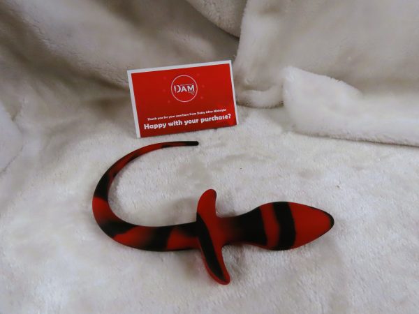Puppy Play Butt plug Tail (Red and Black)