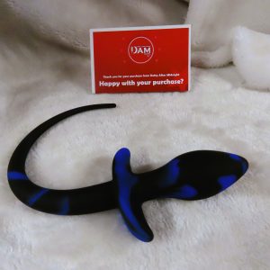 Puppy Play Butt plug Tail (Black and Blue)