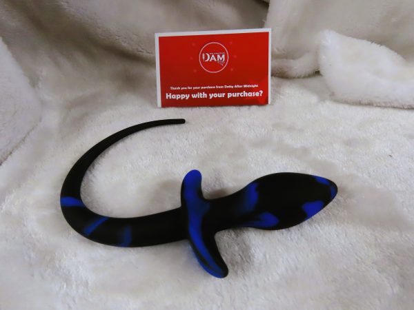 Puppy Play Butt plug Tail (Black and Blue)