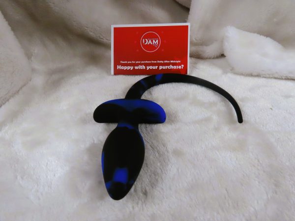 Puppy Play Butt plug Tail (Black and Blue) - Image 4