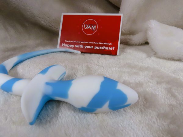 Puppy Play Butt plug Tail (Light Blue and White) - Image 5