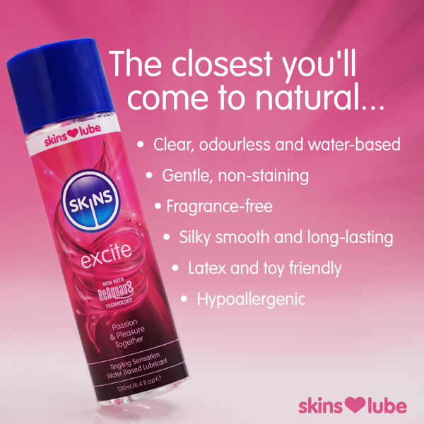 Skins Excite Tingling Sensation Water-Based Lubricant (130ml) - Image 7