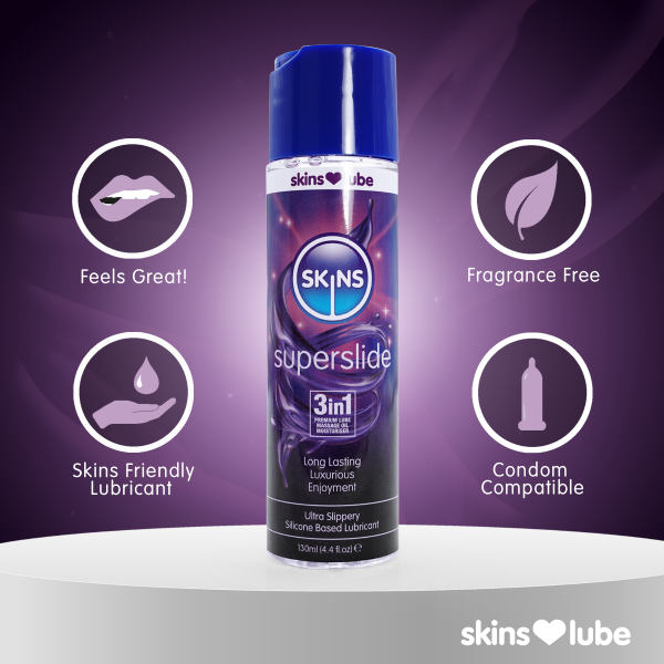 Skins Superslide Silicone Based Lubricant 4.4 fl oz (130ml) - Image 5