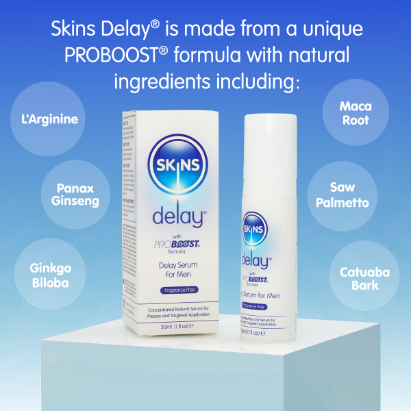 Skins Natural Delay Serum 30ml (fragrance free) - Image 5