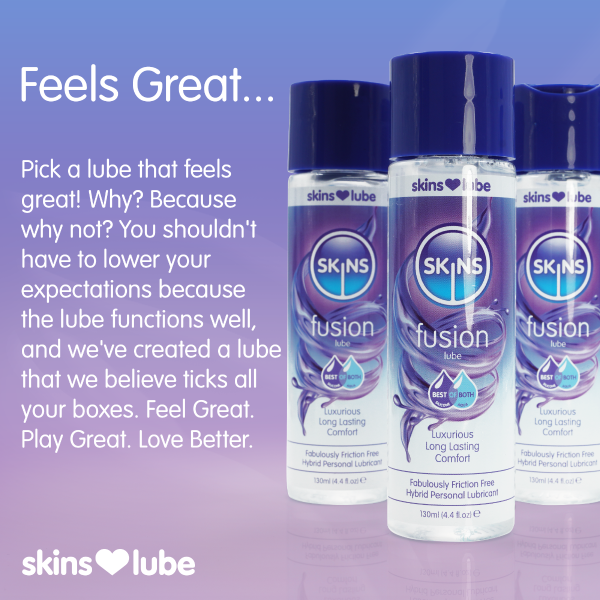 Skins Fusion Hybrid Silicone and Water Based Lubricant 4.4 fl oz (130ml) - Image 6