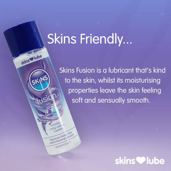 Skins Fusion Hybrid Silicone and Water Based Lubricant 4.4 fl oz (130ml) - Image 5