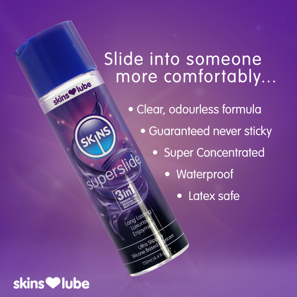 Skins Superslide Silicone Based Lubricant 4.4 fl oz (130ml) - Image 2