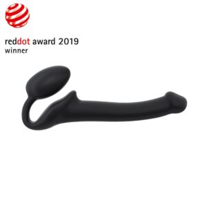 Strap On Me - Semi-Realistic Bendable Strap-On Black - L
