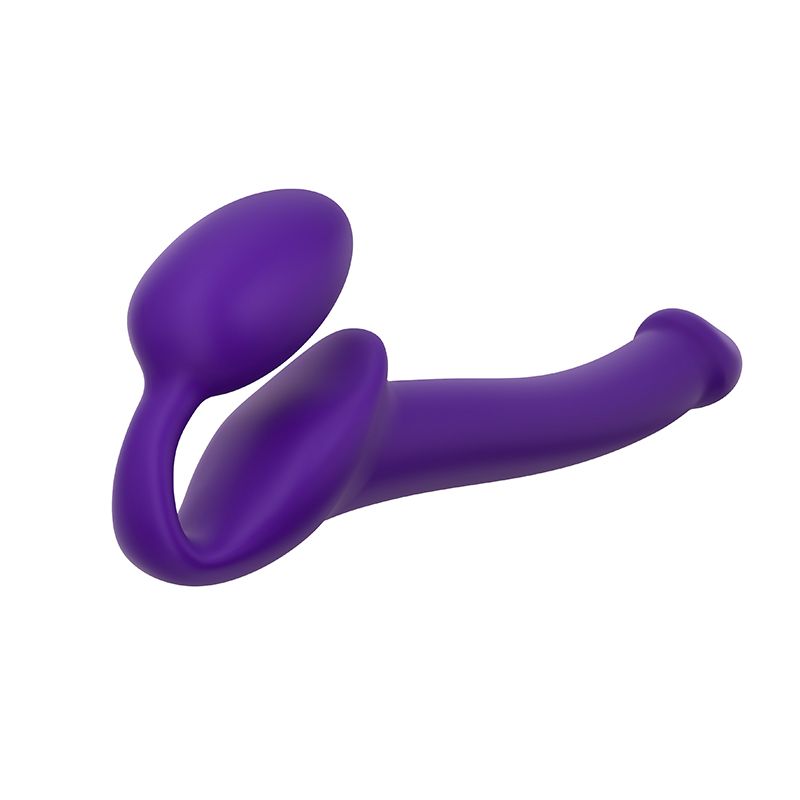 Strap On Me - Semi-Realistic Bendable Strap-On Purple - M - Image 6