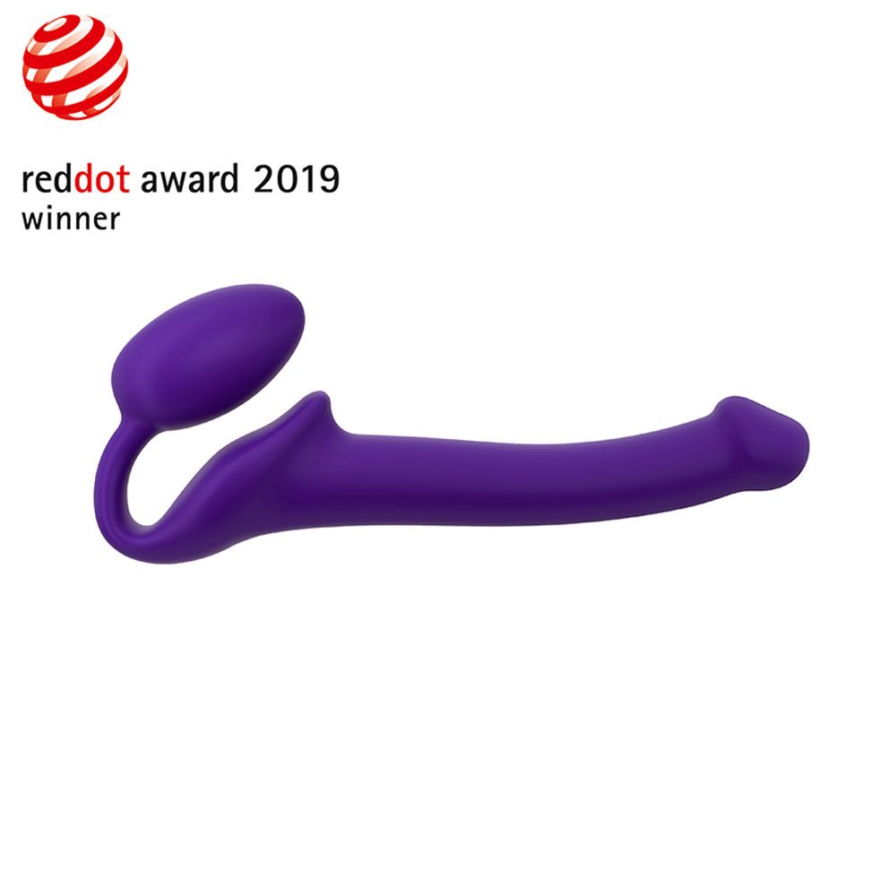 Strap On Me - Semi-Realistic Bendable Strap-On Purple - M - Image 7
