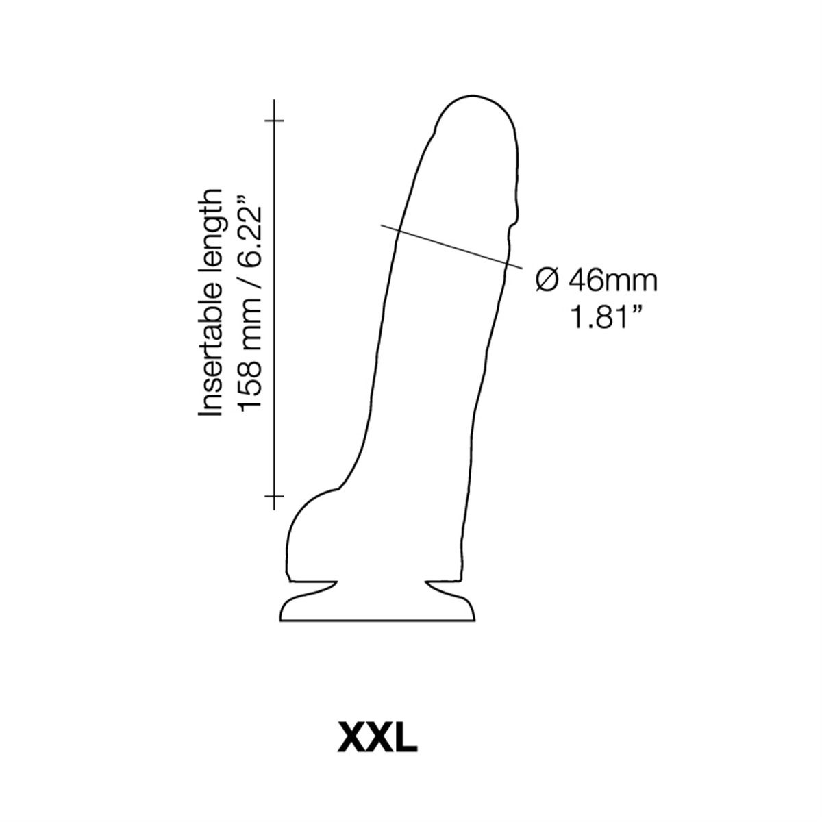 Strap On Me - Sliding Skin Realistic Dildo Flesh XXL - Image 6