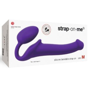 Strap On Me - Semi-Realistic Bendable Strap-On Purple - M