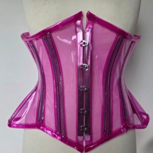 Custom Made Transparent Thick PVC Long Line Underbust