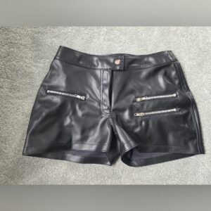 Leather press stud closure and zip fly Waistband 30" (Sample Sale) Lot 5