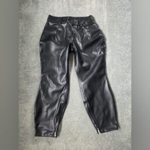 Leather trousers button closure zip Crotch Waistband 30" (Sample Sale) Lot 3