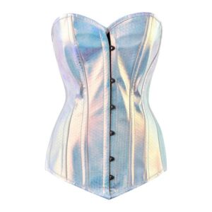 Custom Silver Holo Overbust Corset