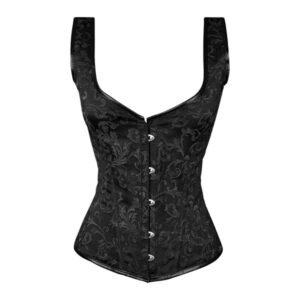 Custom Black with Pattern Corset Jacket
