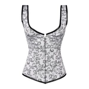 Custom White with Pattern Corset Jacket