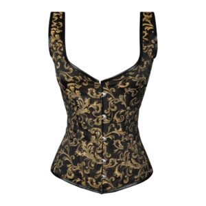 Custom Gold with Pattern Corset Jacket