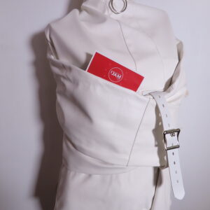 White Faux Leather straitjacket