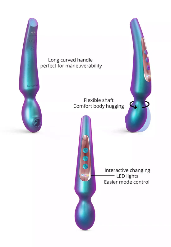 Love to Love - Pleaser - Wand & Clitoral Stimulator - Iridescent Night - Image 4