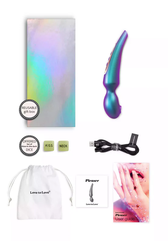 Love to Love - Pleaser - Wand & Clitoral Stimulator - Iridescent Night - Image 6