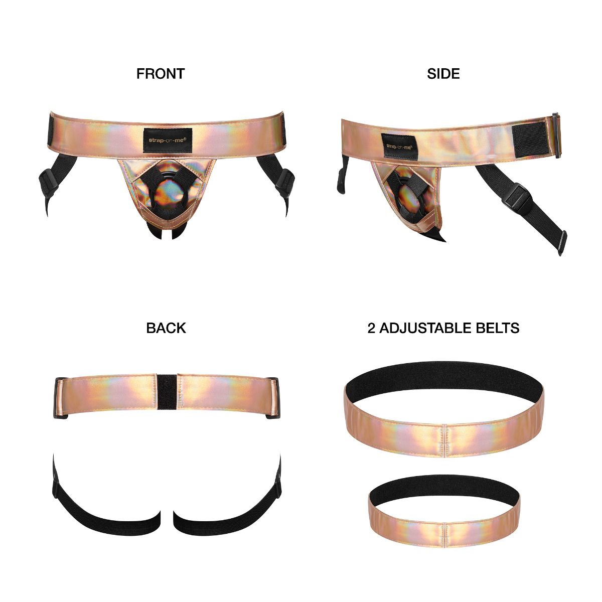 Strap On Me - Rose Leatherette Harness Curious, Designed to work with Strap On Me Products (Copy) - Image 3