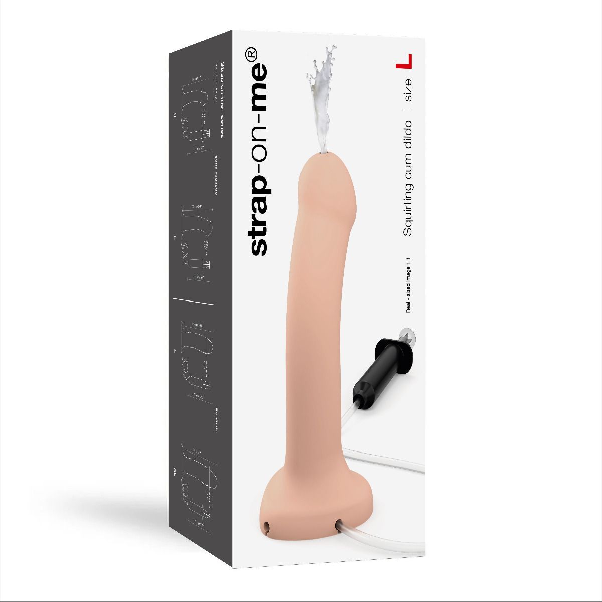 Strap On Me - Squirting Cum Dildo Semi-Realistic Vanilla - L - Image 2